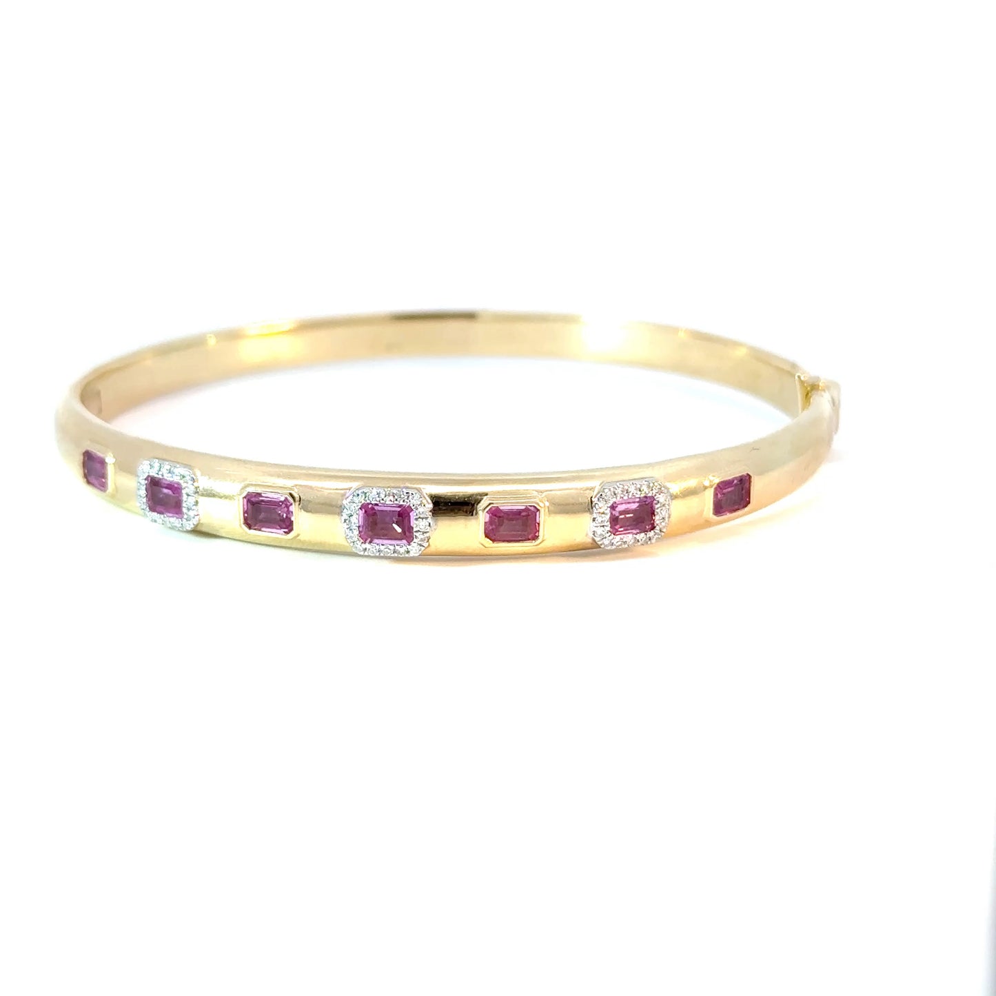 Pink Saphire Bangle