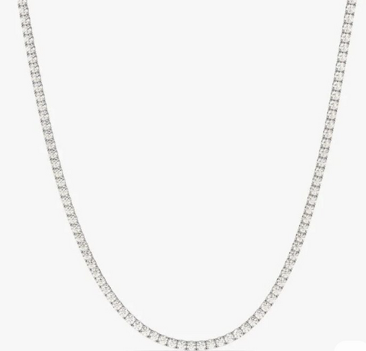 Classic Tennis Necklace lab Diamond 10cts
