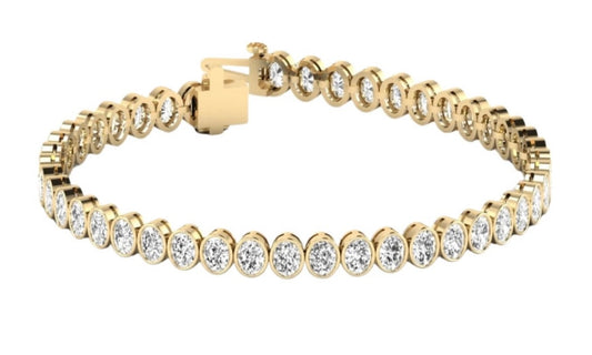 Oval bezel bracelet