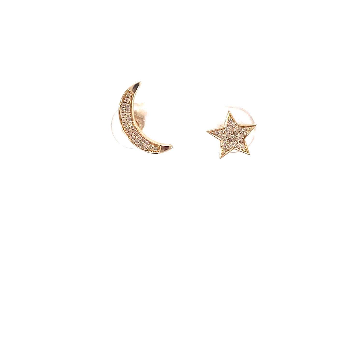 Star and moon Studs