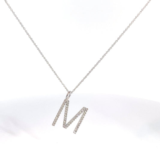 Initial Diamond Pendant