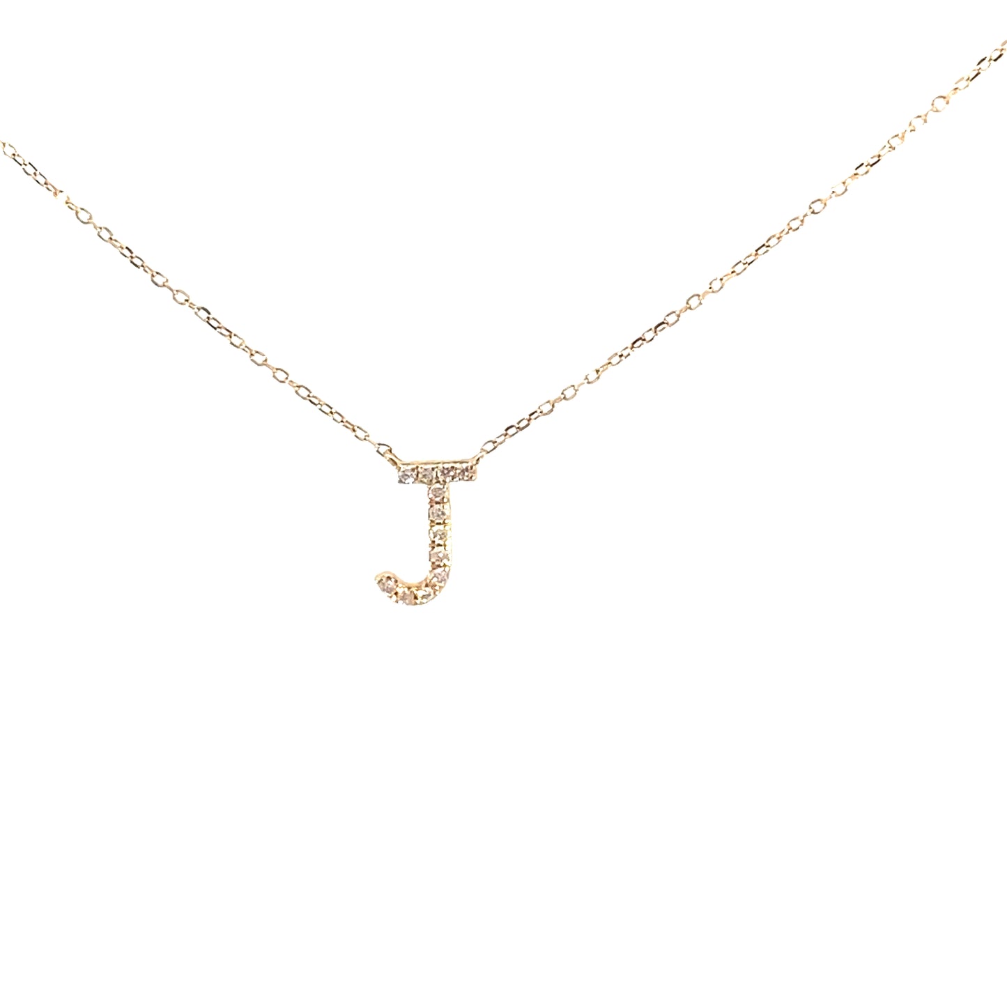 INITIAL DIAMOND NECKLASE