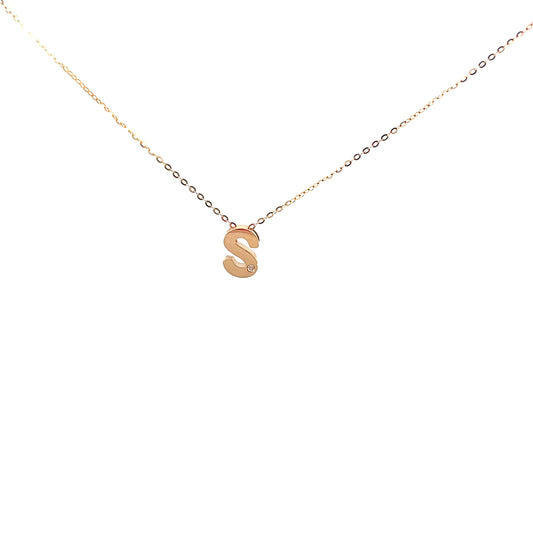 GOLD INITIAL NECKLASE