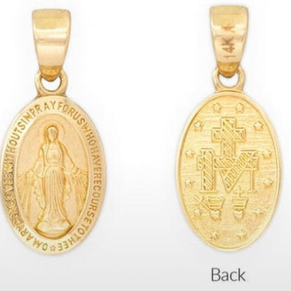 15mm Oval Miraculous Medal