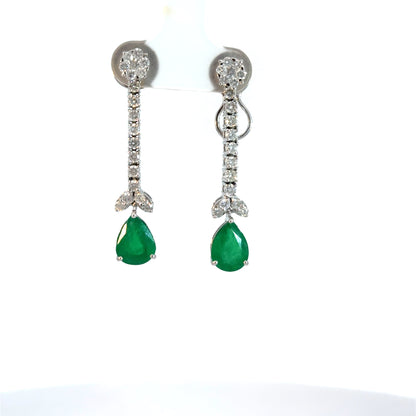 Elegant Emerald Earrings