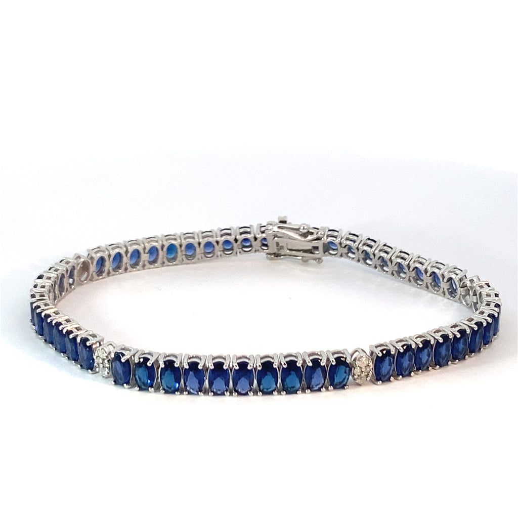 Multi Oval Saphire Bracelet
