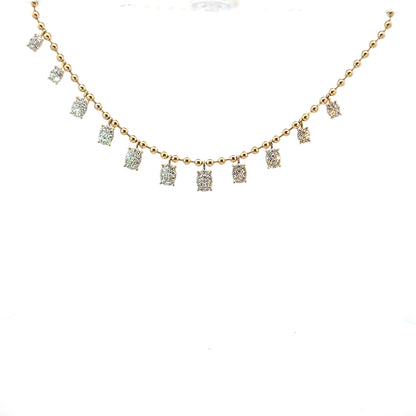 Elegant Multidiamond Necklace