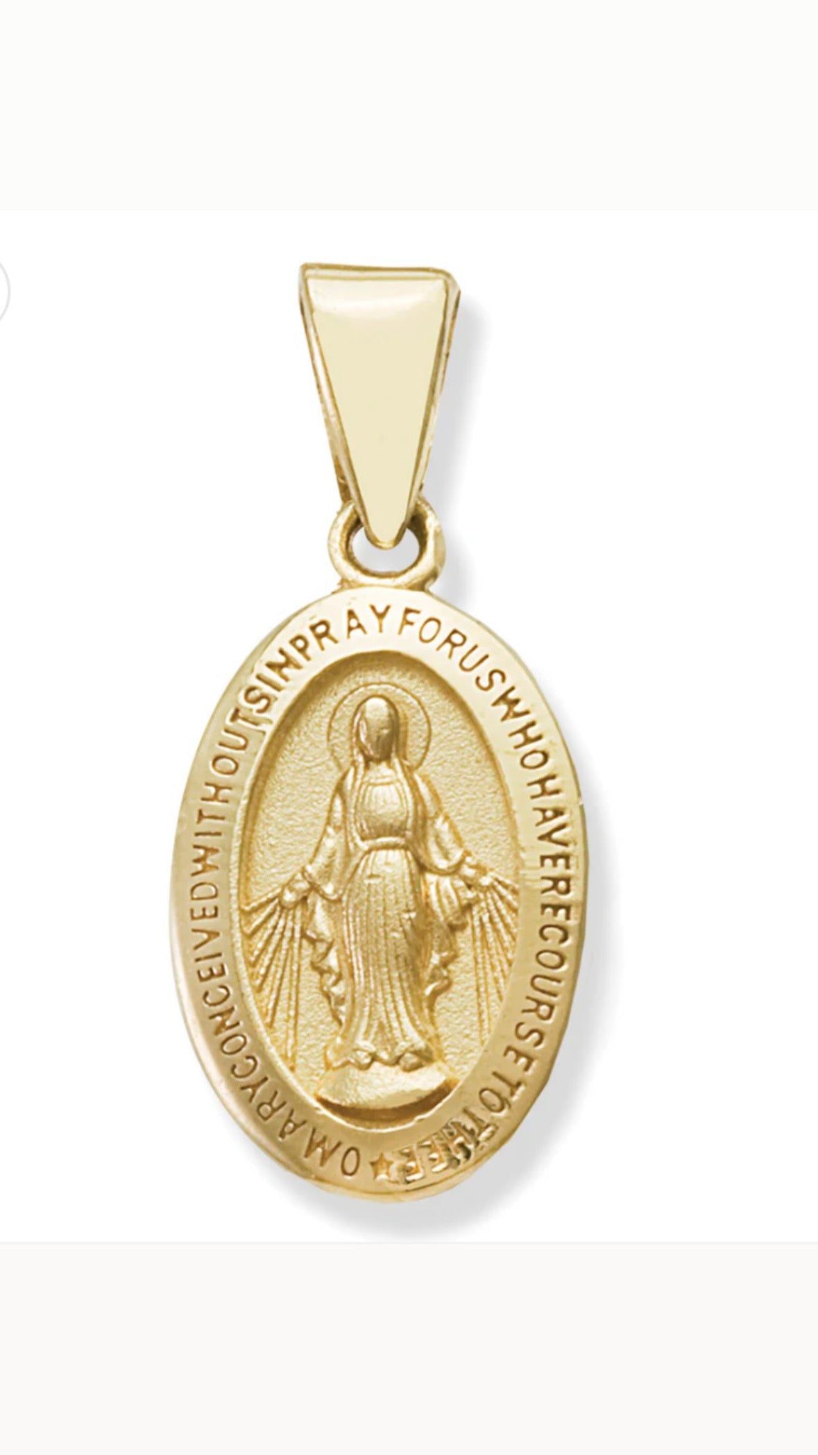 15mm Oval Miraculous Medal