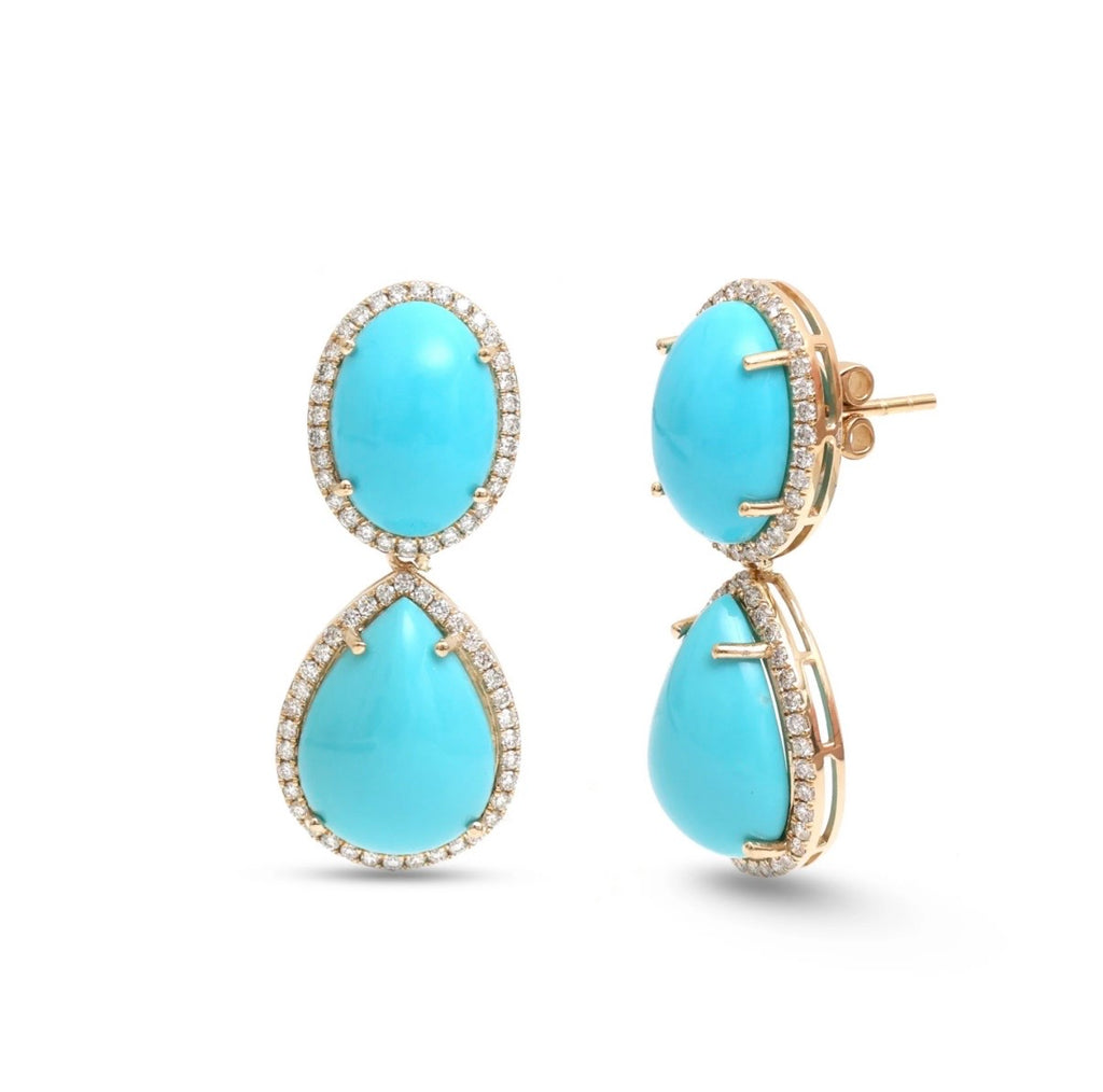 Capri Turquoise Drop Earrings