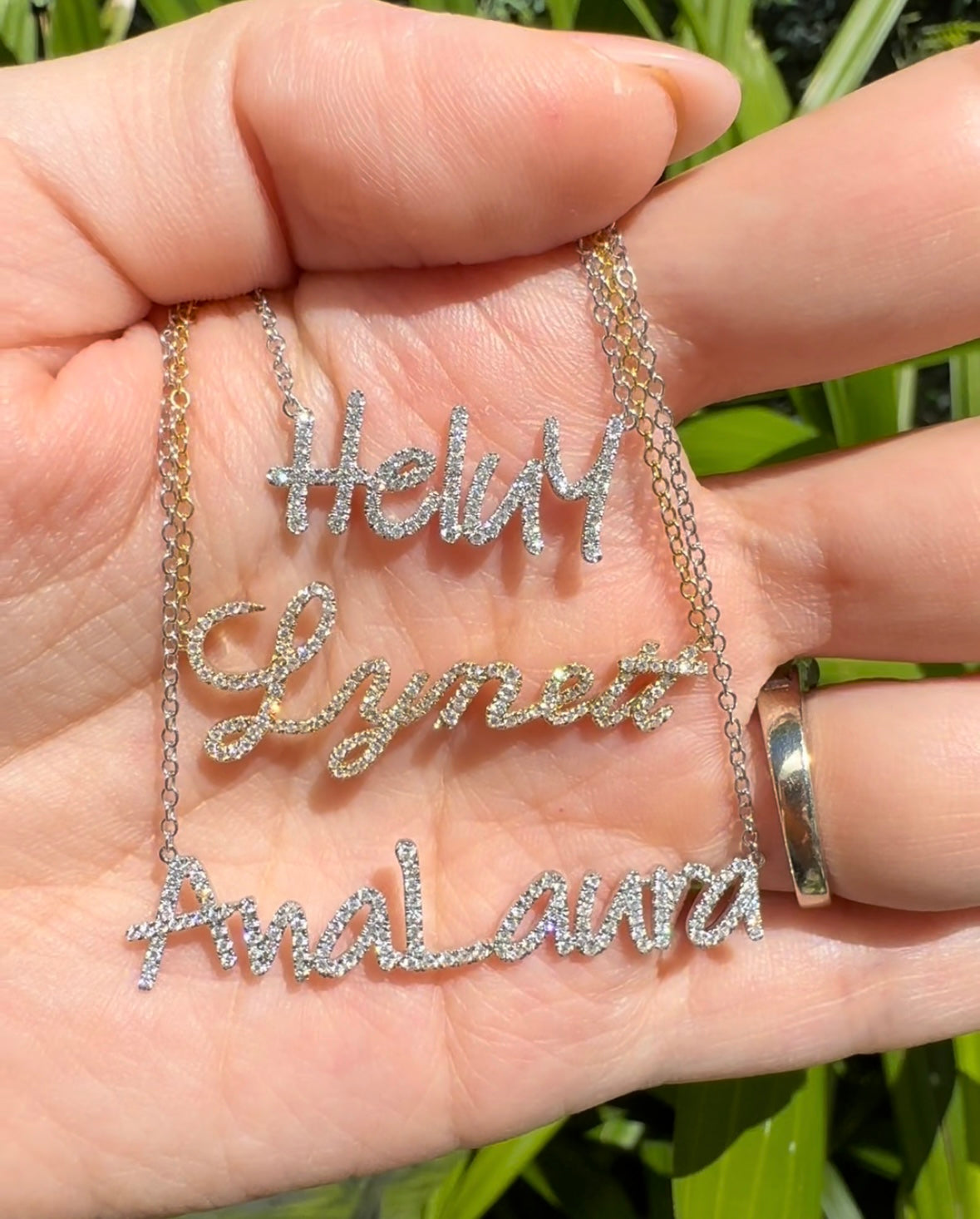 14k Personalized Diamond name