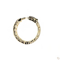 Emerald Bezel Hoops