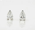 Pear-Shaped Lab Diamond Stud Earrings — 6 CTW