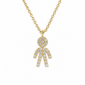 Diamond boy charm