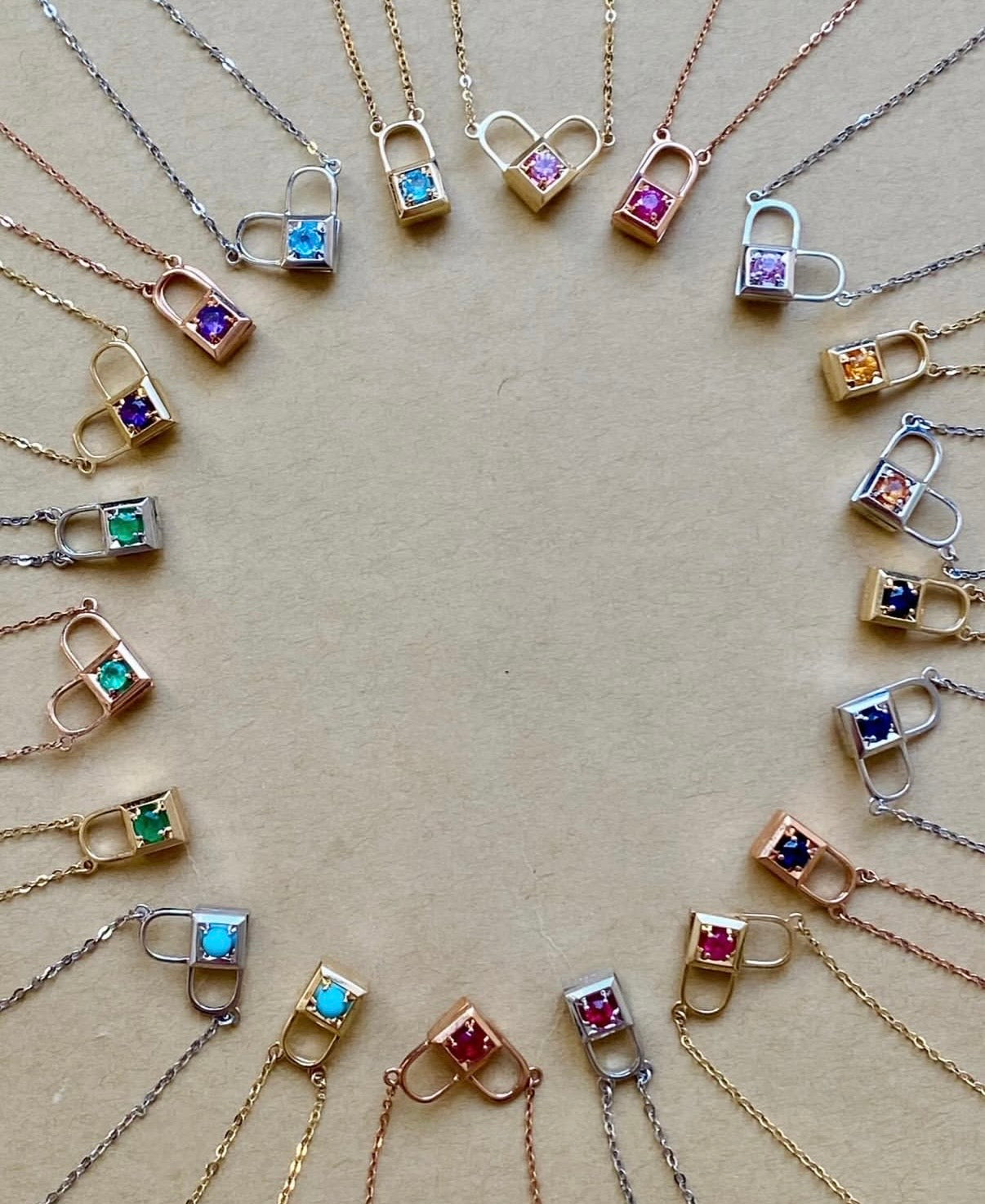 Lock heart necklace