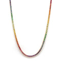 Rainbow Tennis Necklace