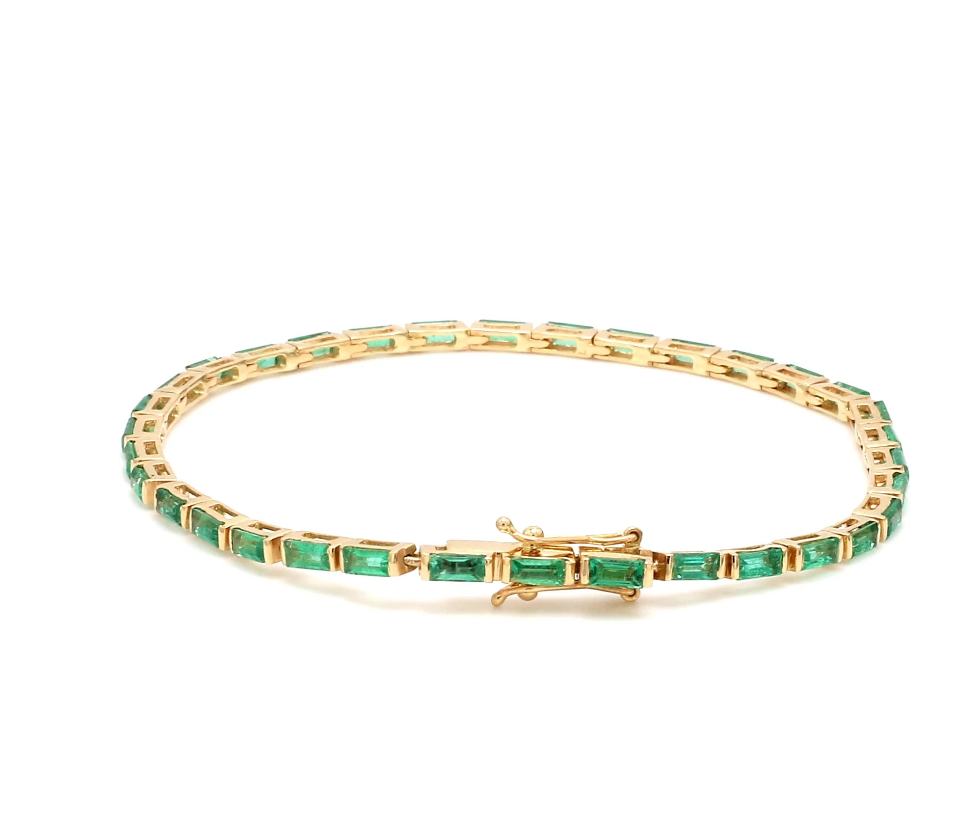 Emerald Baguette Bracelet