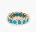Turquoise Bezel Eternity Ring