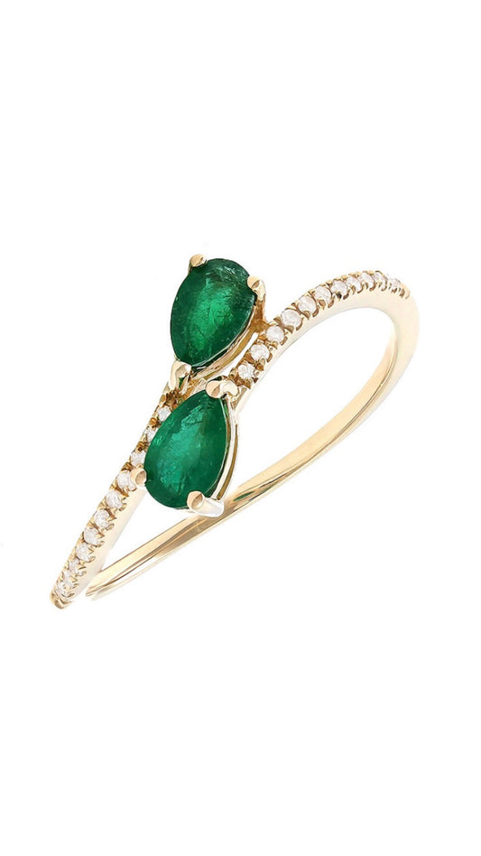 Claudia Emerald Ring