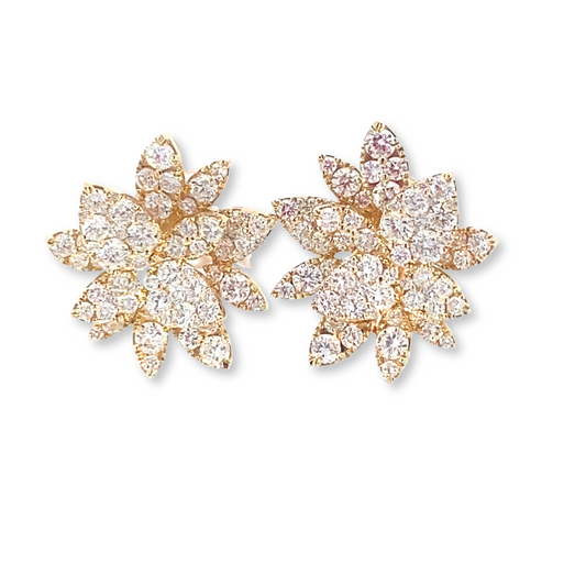 Flower Diamond Studs