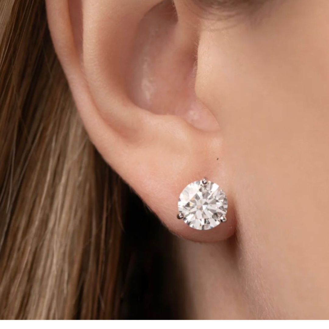 LAB Diamond Studs 4ctw
