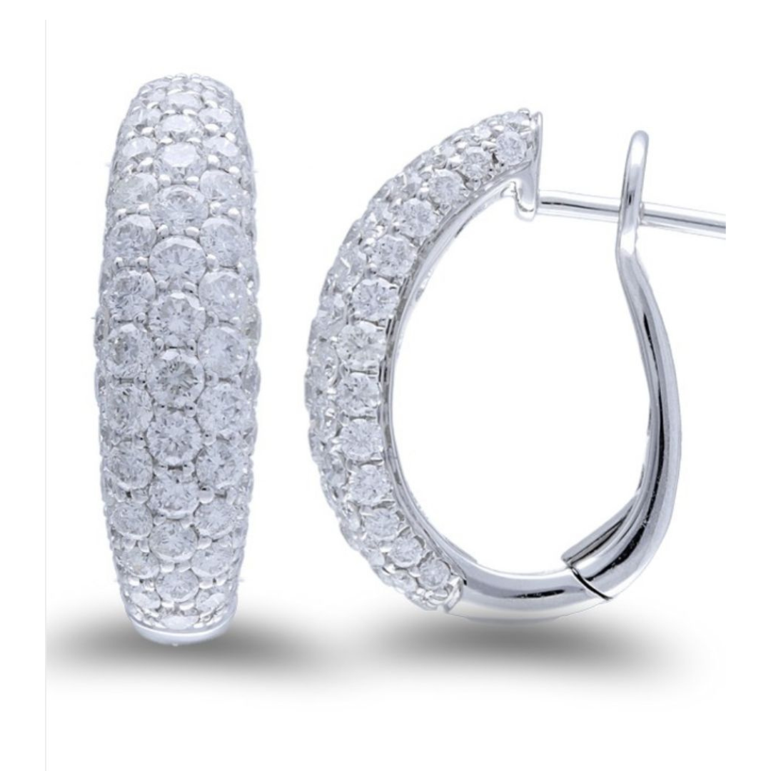 Multi Diamond Hoops