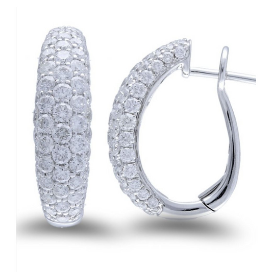 Multi Diamond Hoops