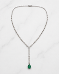 14k Emerald drop