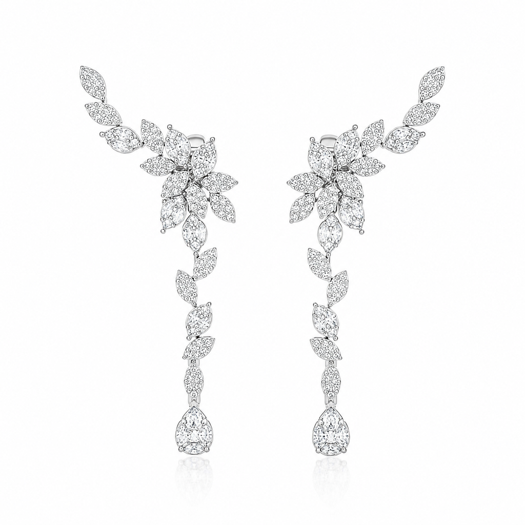 Luna Blossom Diamond Earrings