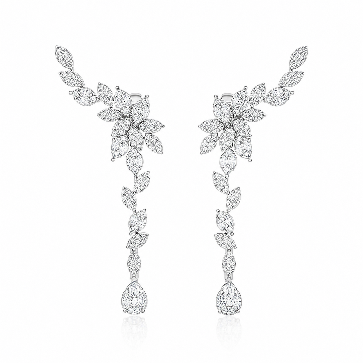 Luna Blossom Diamond Earrings