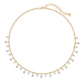 Drop Necklace pear and round shape