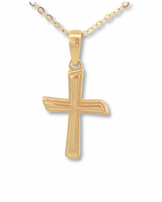 14k Cross with Necklace