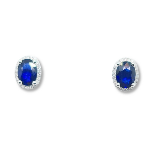 Blue Sapphire Studs