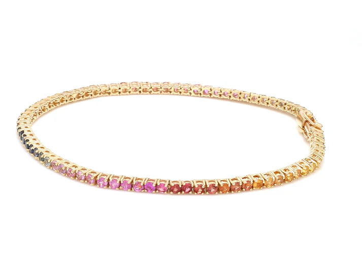 Rainbow Tennis Bracelet