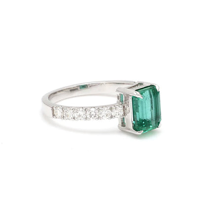 Emerald Octagon Ring