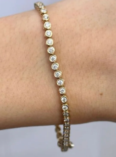 Bezel Tennis Bracelet