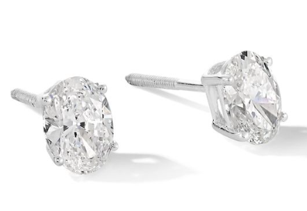 Oval Solitaire Studs