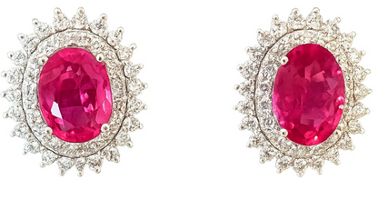 Oval Tourmaline Studs