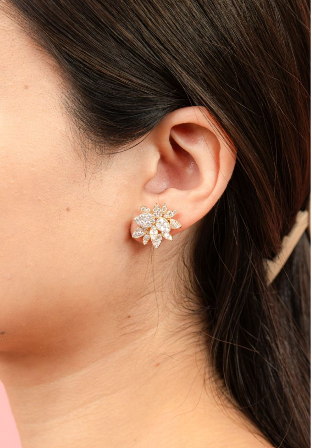 Flower Diamond Studs
