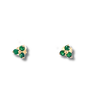 Naomi Emerald Studs