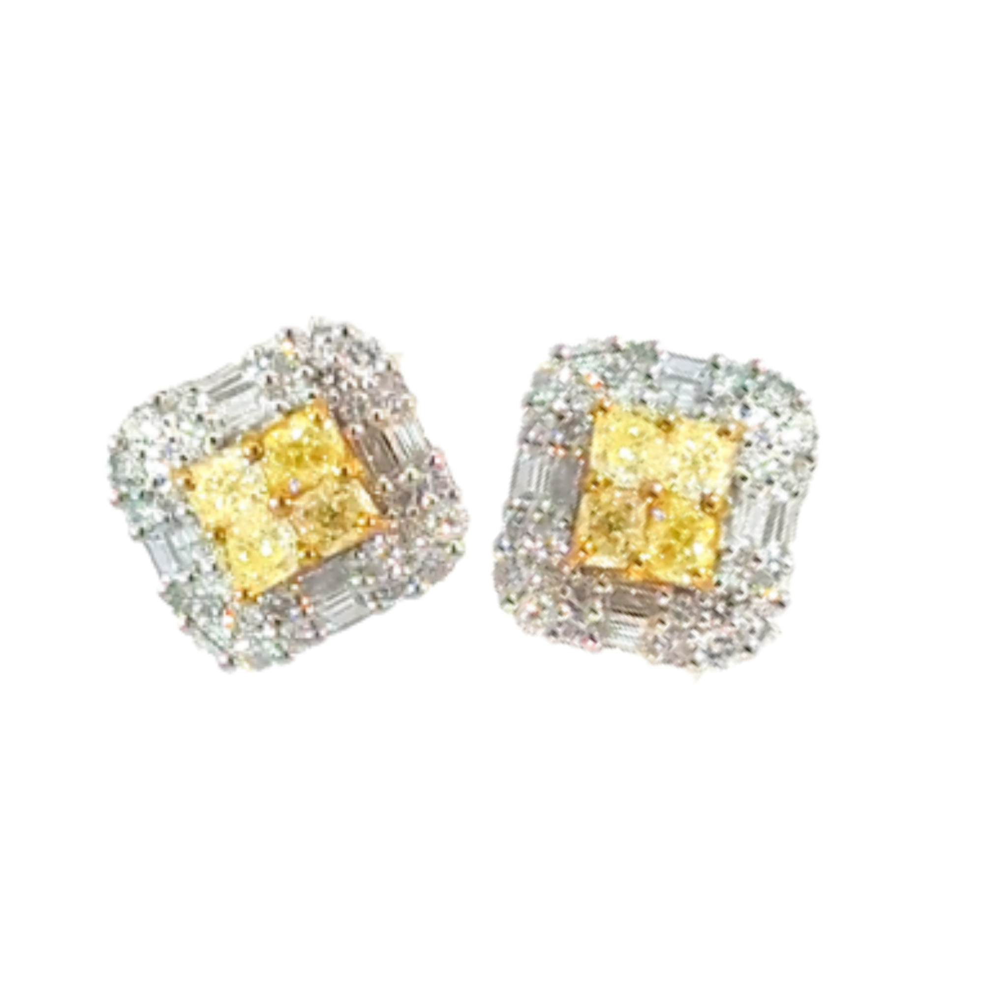 Yellow Diamond Studs