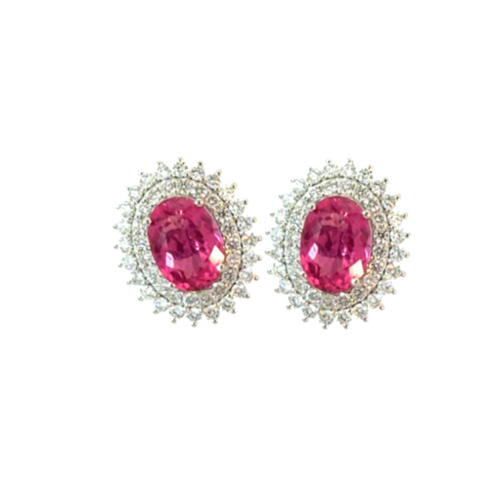 Oval Tourmaline Studs