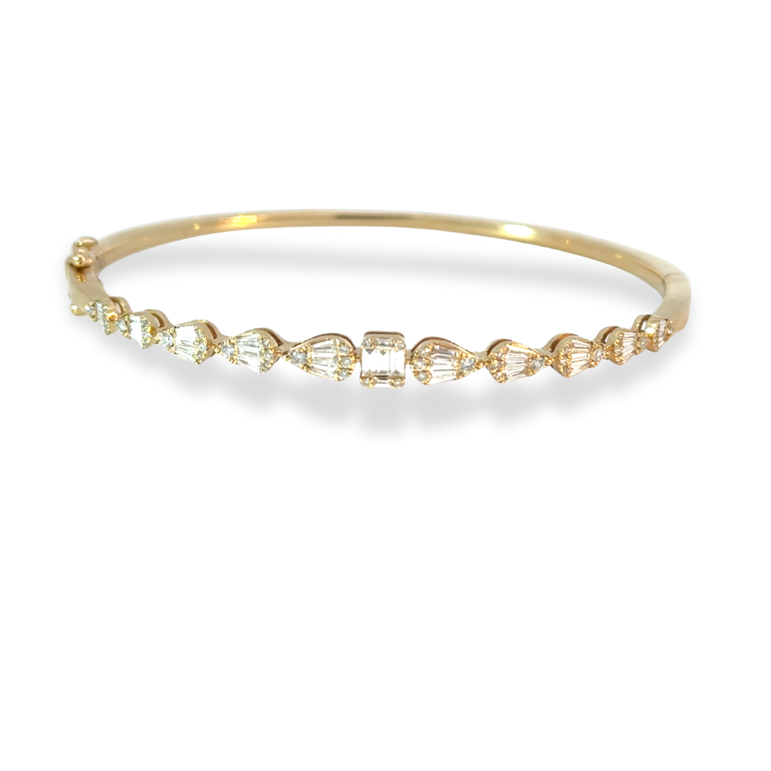 Teardrop Baguette Bangle