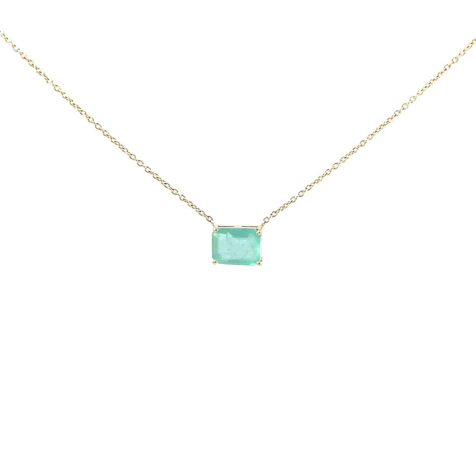 Emerald Square Necklace