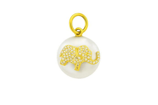 Pearl Elephant Pendant