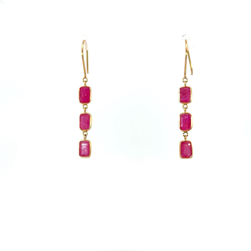 Elegant Ruby Earrings