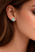 Oval turquoise Studs