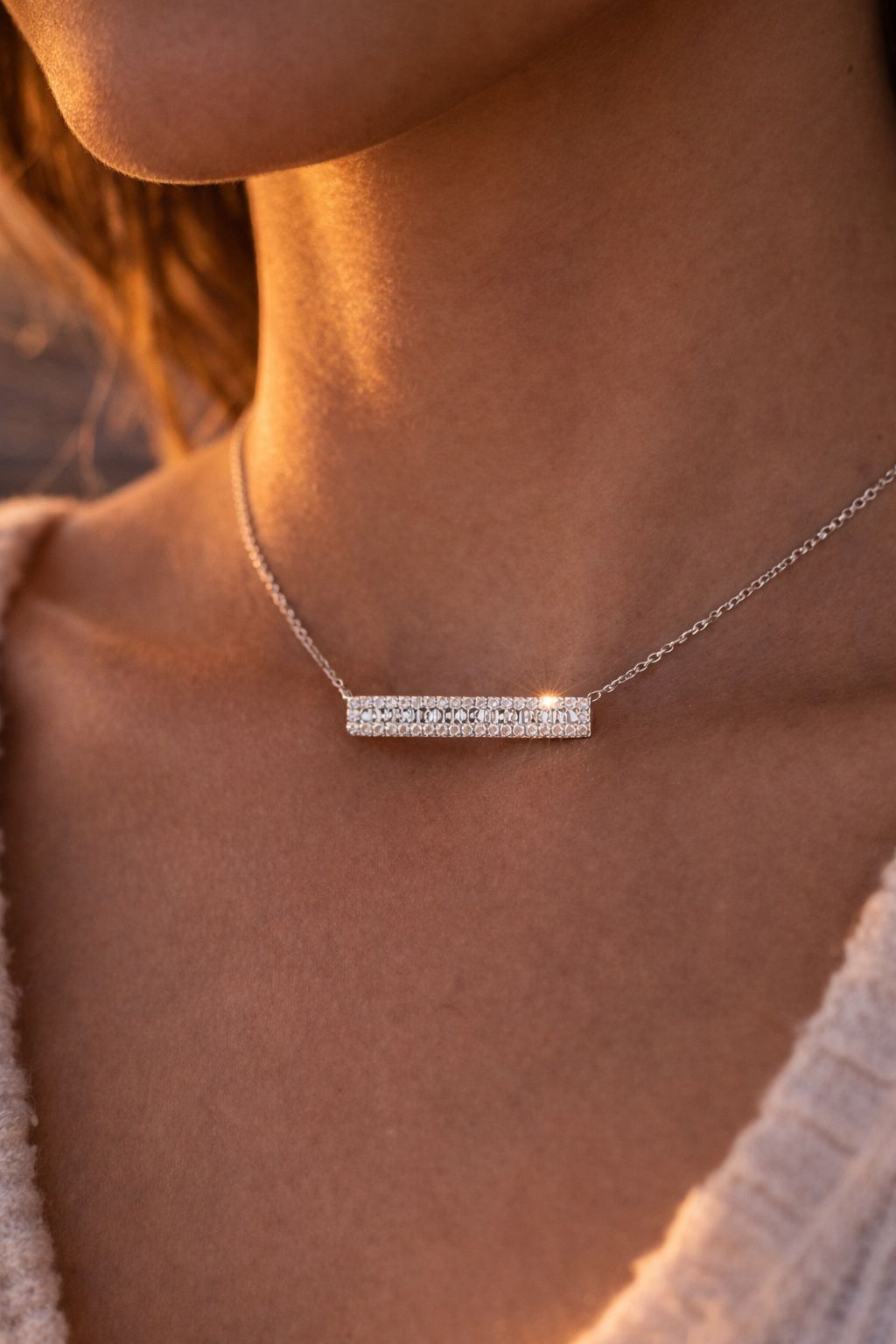 Tag Necklace Diamond