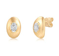 Oval Diamond Studs