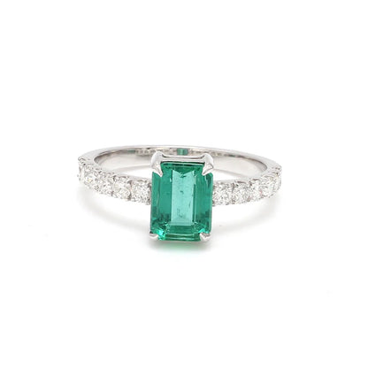 Emerald Octagon Ring