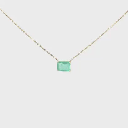 Square Gemma Necklace